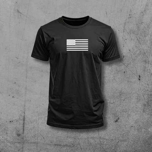USA Flag (Black/White)