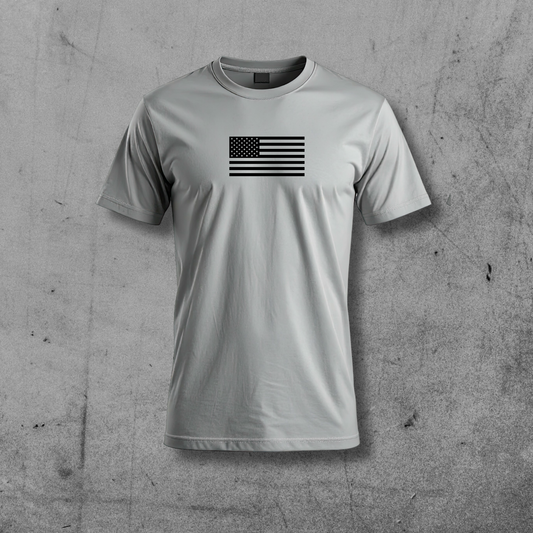 USA Flag (Gray/Black)
