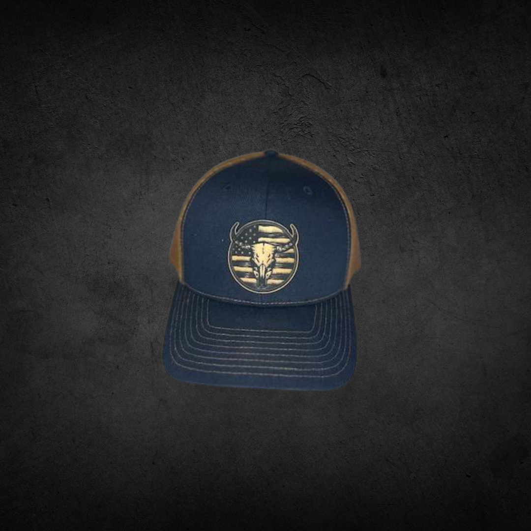 USA Bull Skull Hat