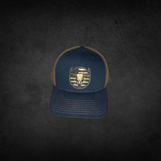 USA Bull Skull Hat
