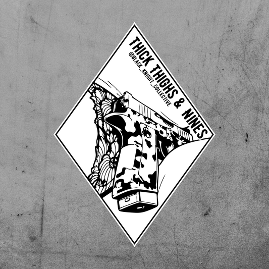 Thick Thighs & Nines 3" Sticker