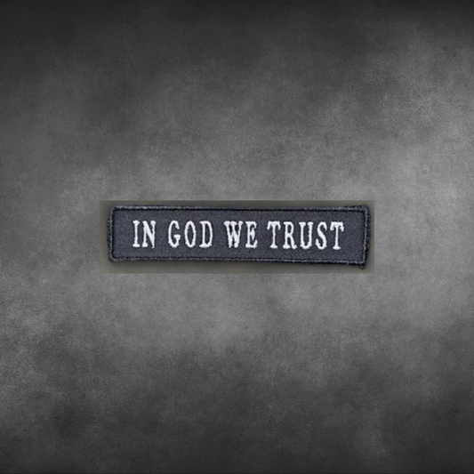 "In God We Trust" Hook and Loop Patch
