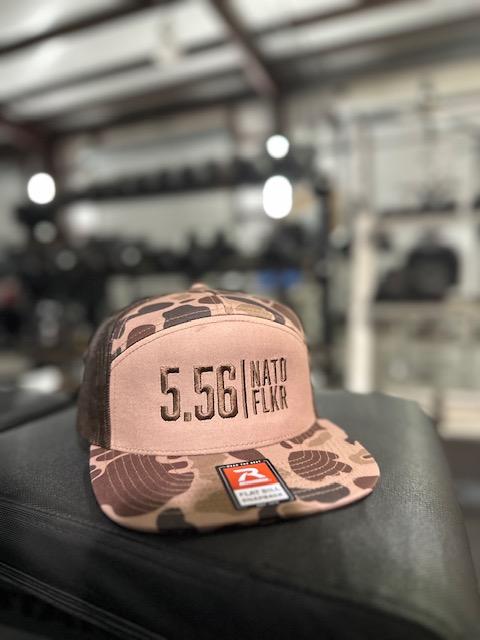 5.56 NATO FLKR 7 Panel Snapback (Duck Camo)